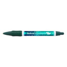 Custom Digital Widebody Uni-Color Grip Pen - Forest Green