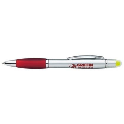 Custom Silver Ion Wax Gel Highlighter Pen - Red