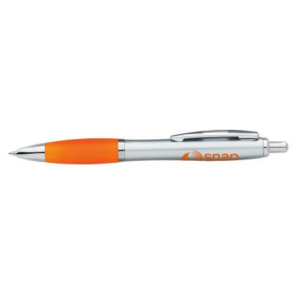 Custom Ion Silver Pen - Orange