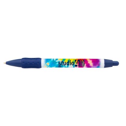Custom Digital Widebody Uni-Color Grip Pen - Navy