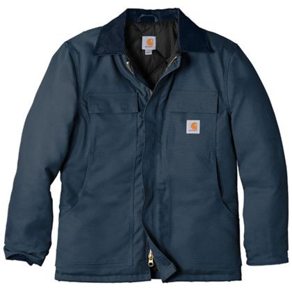 Custom Carhartt Duck Traditional Coat - Dark Navy