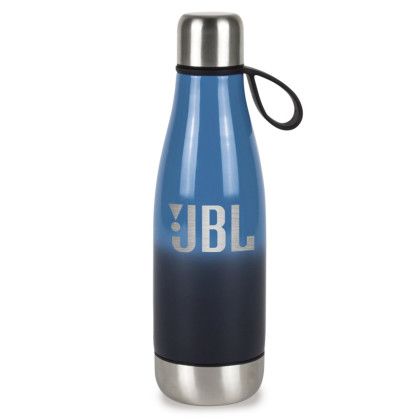 Custom ACE Ombre Double Entry Stainless Steel Water Bottle - Aegean Blue