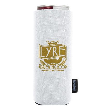 Custom Collapsible Slim Can Cooler - White