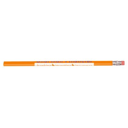 Custom Budgeteer Pencil - Neon Orange