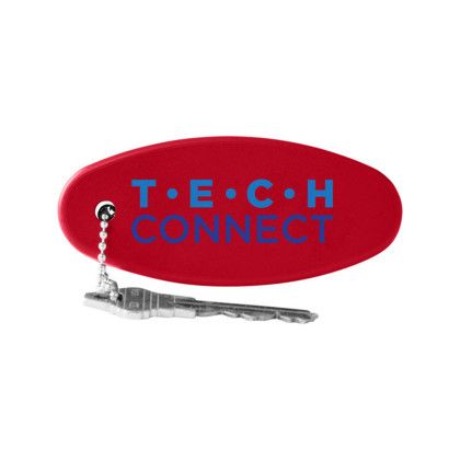 Custom Floating Foam Key Chain - Red