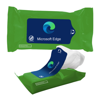 Custom 15ct Hand Wipes - Green