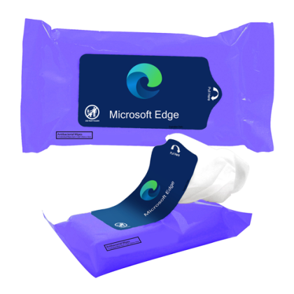 Custom 15ct Hand Wipes - Purple