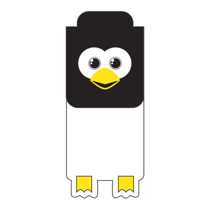 Custom Paws N Claws Magneticmark Bookmark - Penguin