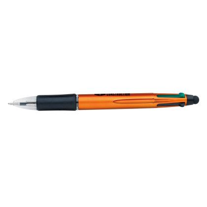 Custom Orbitor Metallic Stylus Pen - Orange