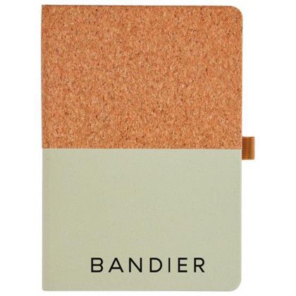 Custom Cork and Fruit Paper Notebook  - Kiwi