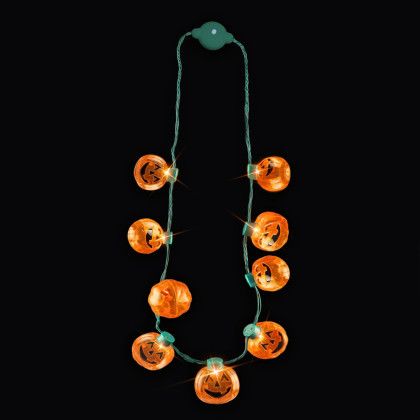 Custom Pumpkin LED Necklace