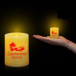 Custom LED Votive Candle with Logo - 2 1/2 Inch