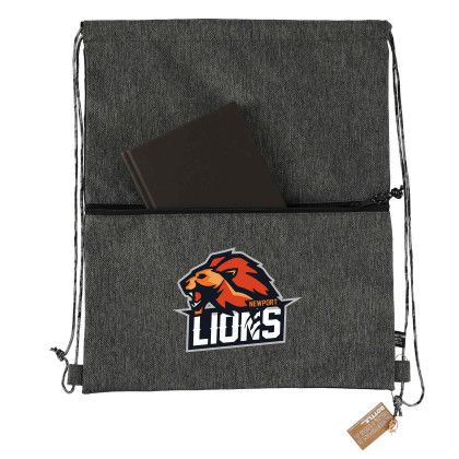 Custom Vila Recycled Drawstring - Silk Screen