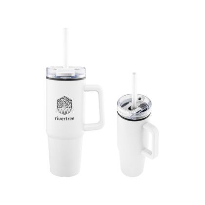 Custom 30 Oz. Intrepid Recycled Tumbler - White
