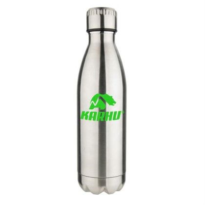 Custom Promo Fleece Blanket Bottle Combo Set - Silver Bottle