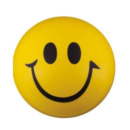 Smiley Face Stress Reliever Promotional Custom Imprinted With Logo