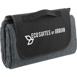 Custom Recycled Heathered Picnic Blanket - Embroidery