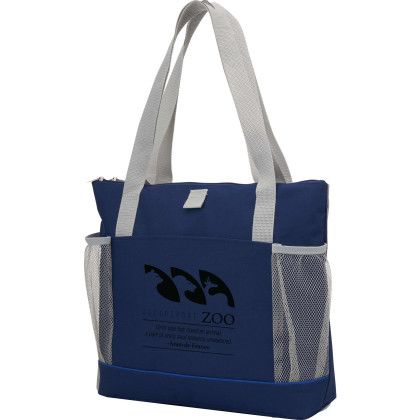Custom Arrival RPET Meeting Tote - Embroidery - Navy