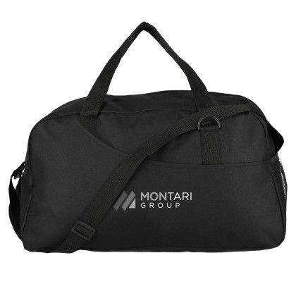 Custom Swoop Recycled Duffle - Screen Print - Black