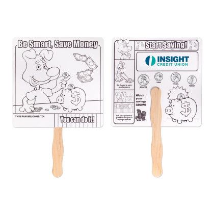 Custom Saving Money Hand Fan