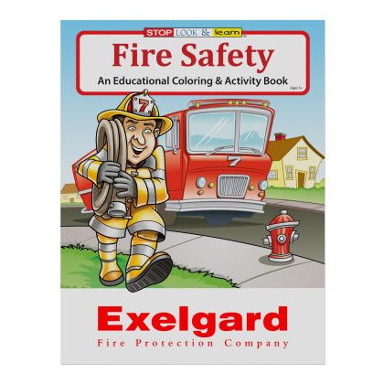 Custom Fire Safety Coloring Book 