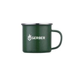 Custom 16 Oz. Enamel Camp Mug - Green