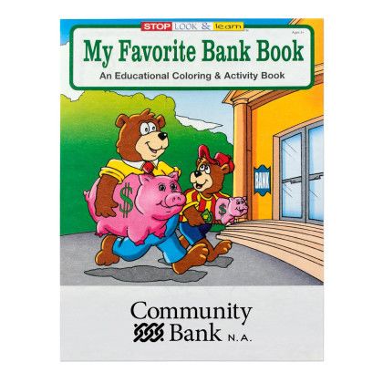 Custom My Favorite Bank Coloring Book