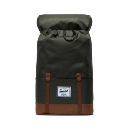 Custom Herschel Eco Retreat 15 Inch Laptop Backpack - Forest - Top Open