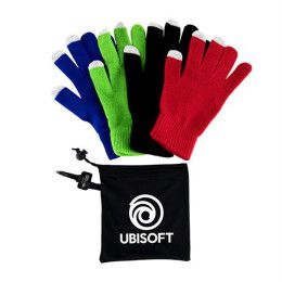 Custom Texting Gloves with Pouch - All Colors