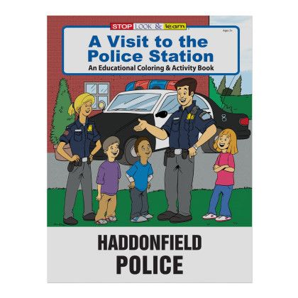 Custom A Visit To The Police Station Coloring Book