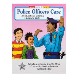 Custom Police Officers Care Coloring Book