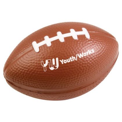 Custom Football Stress Ball - Brown
