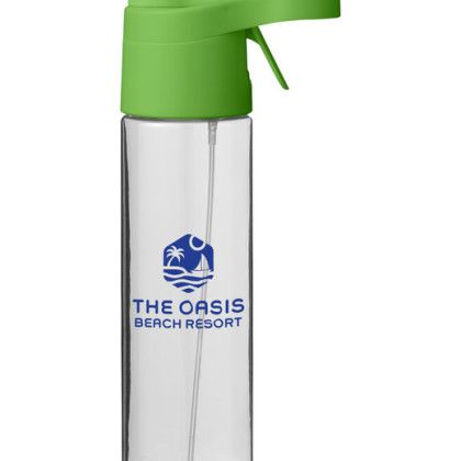 Custom Belle Mare 20oz Misting Water Bottle - Green Custom Belle Mare 20oz Misting Water Bottle - Green