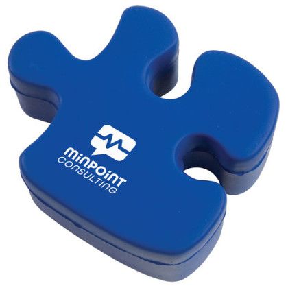 Custom Puzzle Piece Stress Ball - Blue Custom Puzzle Piece Stress Ball - Blue