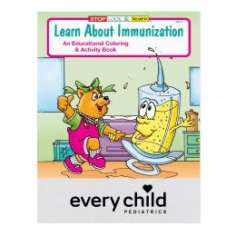 Custom Learn About Immunization Coloring Book