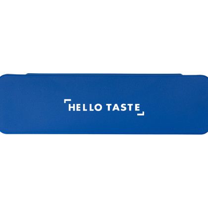 Custom Recycled Plastic Utensil To Go Set - Blue