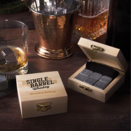 Custom Printed Whiskey Stone Set