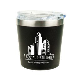 Custom 9oz Rocks Tumbler - Black