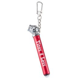 Custom Tire Gauge Keychain - Red