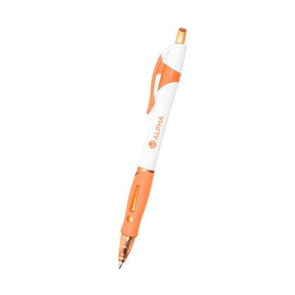 Custom Sawyer Pen - White with Orange