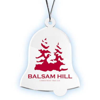 Custom Bell Acrylic Ornament with Imprint