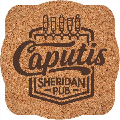 Custom Square Cork Coaster- 2.75" x 2.75" with Imprint