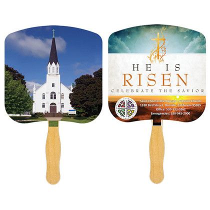 Custom Church Fan with Full Color Imprint