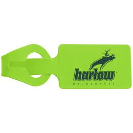 Custom Large Silicone Luggage Tag - Neon Green