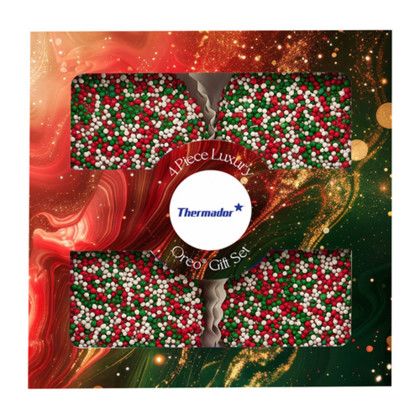 Custom Luxury Chocolate Oreo Gift Sets - Holiday Nonpareil Sprinkles