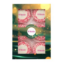 Custom Luxury Chocolate Oreo Gift Sets - Corporate Color Nonpareils with Printed Logo