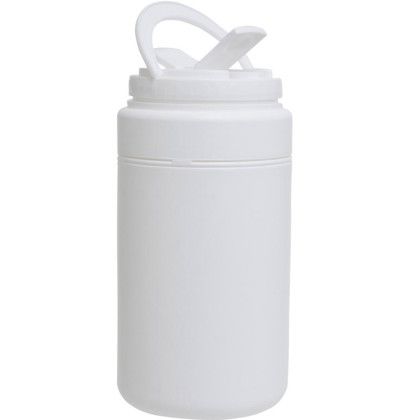 Custom 64oz. Insulated Glacier Cooler Jug with Straw - White