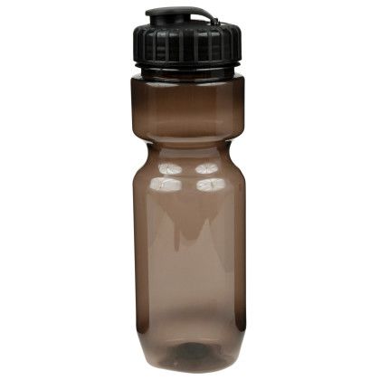 Custom 22 oz Translucent Bike Bottle with Flip Top Lid - Translucent Smoke Custom 22 oz Translucent Bike Bottle with Flip Top Lid - Translucent Smoke