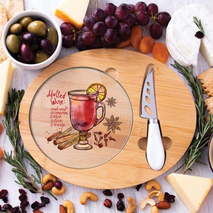 Custom Cheese Board Set With Logo