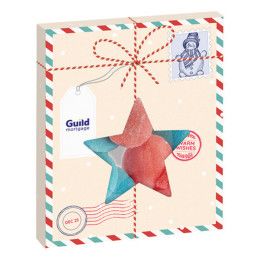 Custom Star Window Box w/ Holiday Candy - Gummy Ornaments - Full Color Imprint